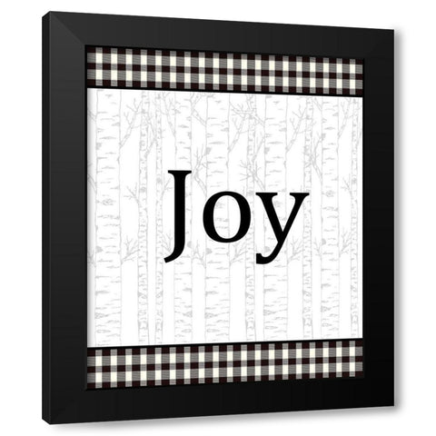 Joy Peace Hope 1 Black Modern Wood Framed Art Print with Double Matting by Allen, Kimberly