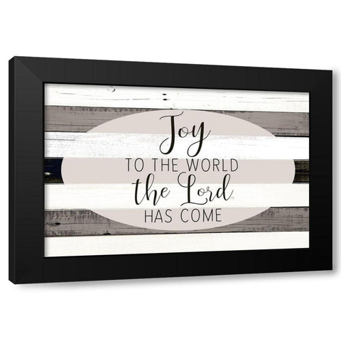 Joy to the World Black Modern Wood Framed Art Print by Allen, Kimberly