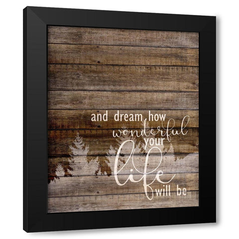 Goodnight Angel 2 Black Modern Wood Framed Art Print with Double Matting by Allen, Kimberly