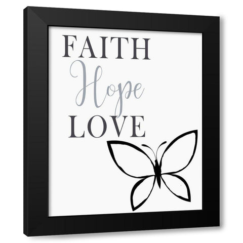 Faith Family 1 Black Modern Wood Framed Art Print by Allen, Kimberly