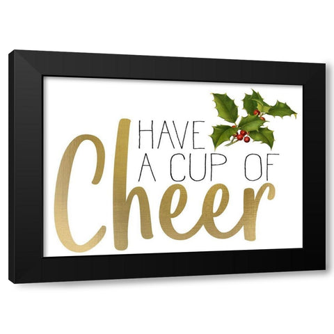 Christmas Cheer 1 Black Modern Wood Framed Art Print by Allen, Kimberly