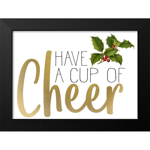 Christmas Cheer 1 Black Modern Wood Framed Art Print by Allen, Kimberly