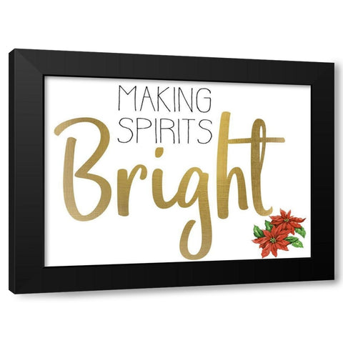 Christmas Cheer 2 Black Modern Wood Framed Art Print by Allen, Kimberly