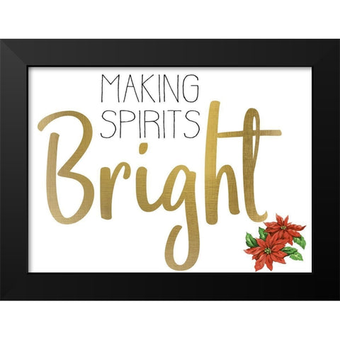 Christmas Cheer 2 Black Modern Wood Framed Art Print by Allen, Kimberly