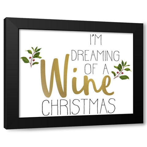 Christmas Cheer 3 Black Modern Wood Framed Art Print with Double Matting by Allen, Kimberly