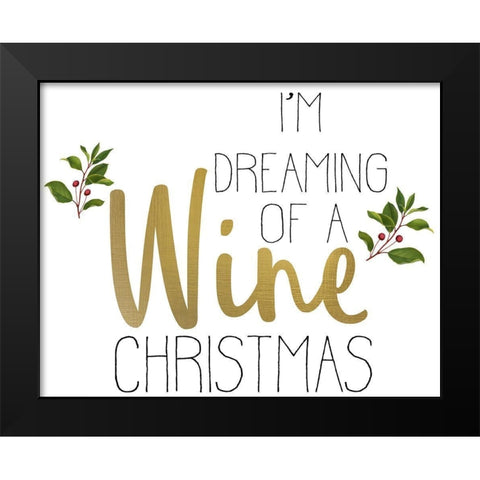 Christmas Cheer 3 Black Modern Wood Framed Art Print by Allen, Kimberly