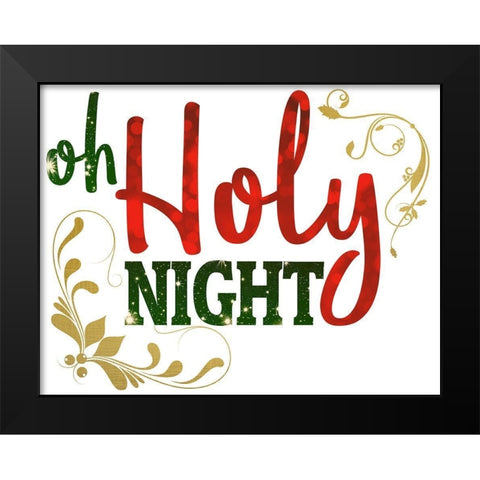 Christmas Night 1 Black Modern Wood Framed Art Print by Allen, Kimberly