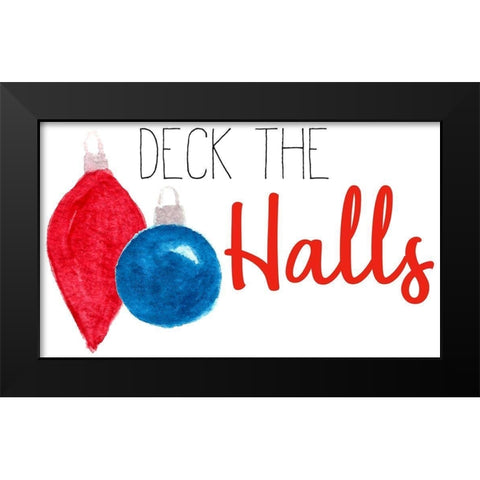 Christmas Time 3 Black Modern Wood Framed Art Print by Allen, Kimberly