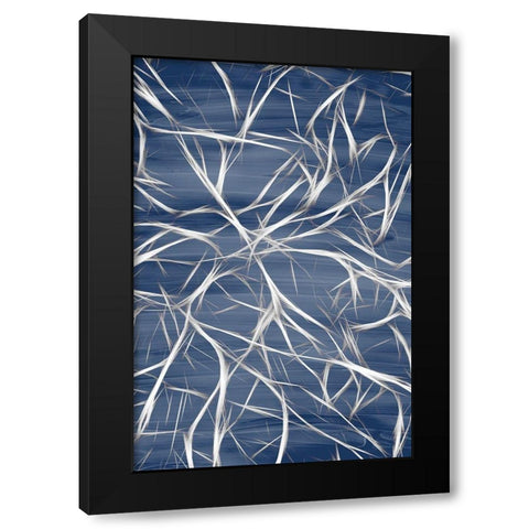 Branching Blue 2 Black Modern Wood Framed Art Print by Allen, Kimberly