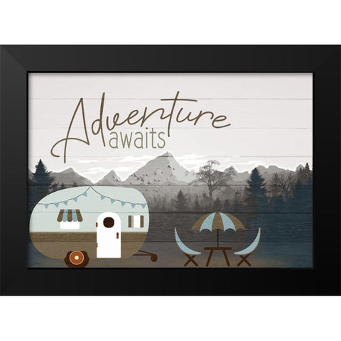 Roam Adventure Black Modern Wood Framed Art Print by Allen, Kimberly