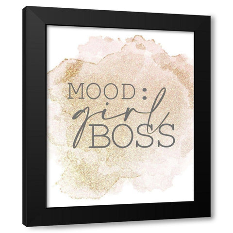 Fashionista 15 Black Modern Wood Framed Art Print with Double Matting by Allen, Kimberly