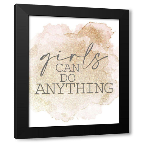 Fashionista 16 Black Modern Wood Framed Art Print by Allen, Kimberly