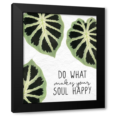 Your Soul Black Modern Wood Framed Art Print by Allen, Kimberly
