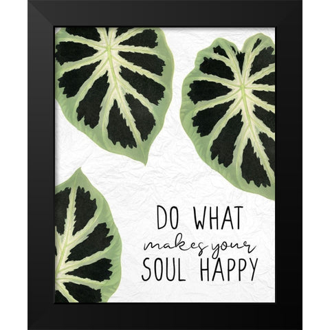 Your Soul Black Modern Wood Framed Art Print by Allen, Kimberly