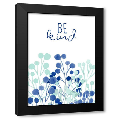 Be Kind and Grateful 1 Black Modern Wood Framed Art Print with Double Matting by Allen, Kimberly