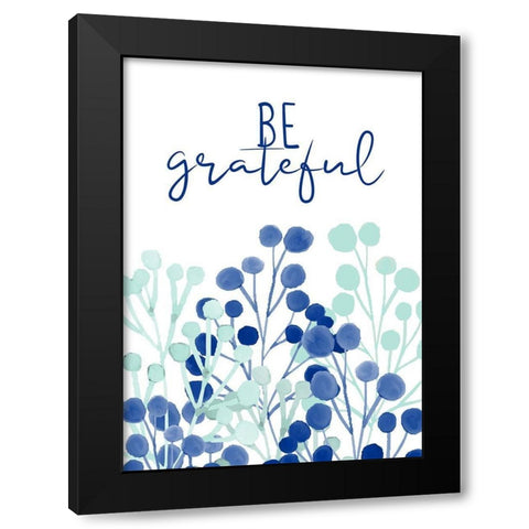 Be Kind and Grateful 2 Black Modern Wood Framed Art Print with Double Matting by Allen, Kimberly