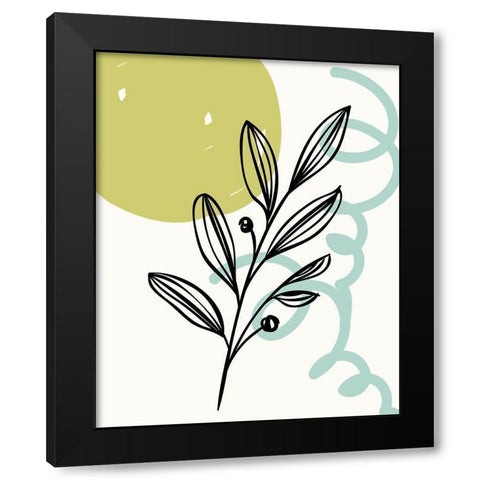 Spring Organics 3 Black Modern Wood Framed Art Print by Allen, Kimberly