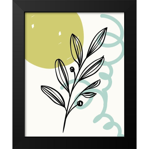 Spring Organics 3 Black Modern Wood Framed Art Print by Allen, Kimberly