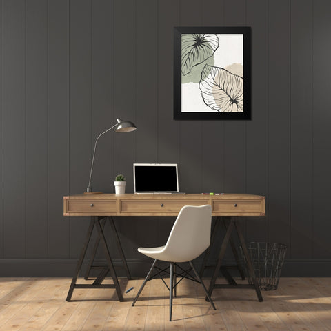 Palm Organics 1 Black Modern Wood Framed Art Print by Allen, Kimberly