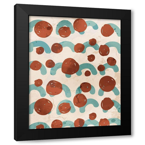 Texture 2 Black Modern Wood Framed Art Print by Allen, Kimberly