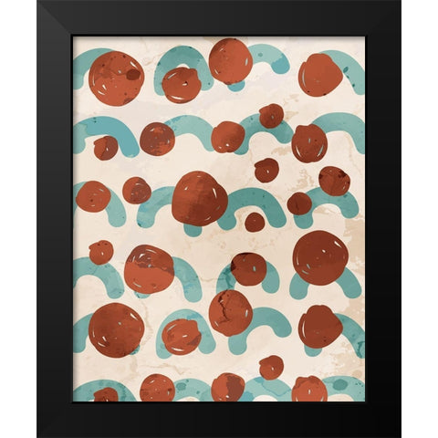 Texture 2 Black Modern Wood Framed Art Print by Allen, Kimberly