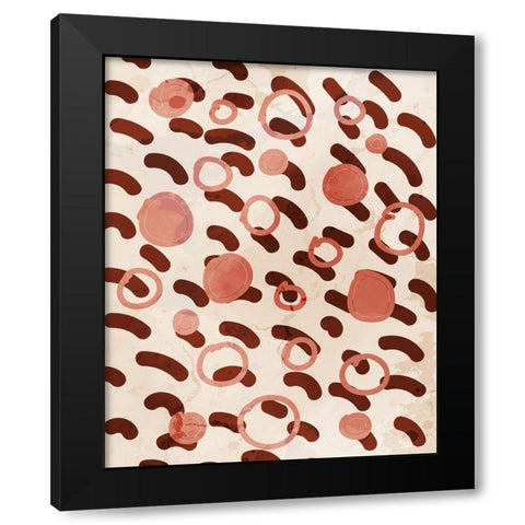 Texture 3 Black Modern Wood Framed Art Print by Allen, Kimberly