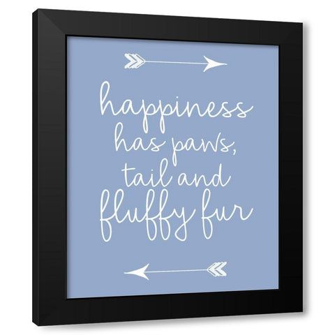Fluffy Fur 2 Black Modern Wood Framed Art Print with Double Matting by Allen, Kimberly