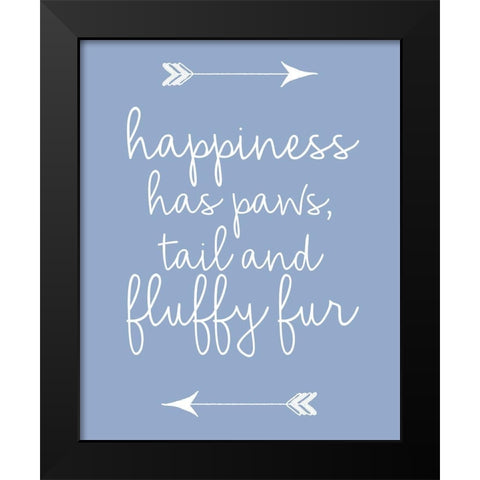 Fluffy Fur 2 Black Modern Wood Framed Art Print by Allen, Kimberly