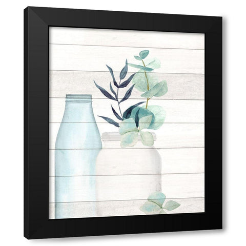 Seaglass 1 Black Modern Wood Framed Art Print by Allen, Kimberly