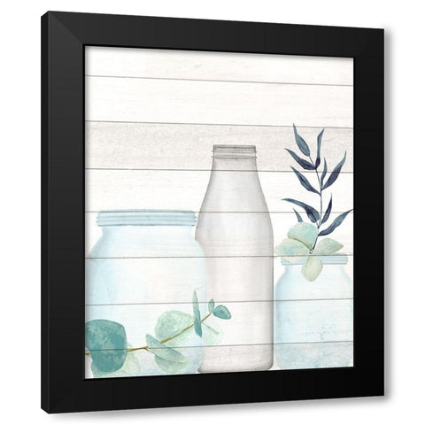 Seaglass 2 Black Modern Wood Framed Art Print by Allen, Kimberly