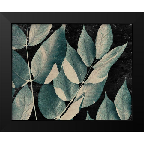 Dusty Leaves 1 Black Modern Wood Framed Art Print by Allen, Kimberly