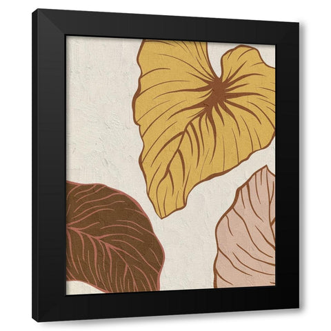 Warm Palms 2 Black Modern Wood Framed Art Print with Double Matting by Allen, Kimberly