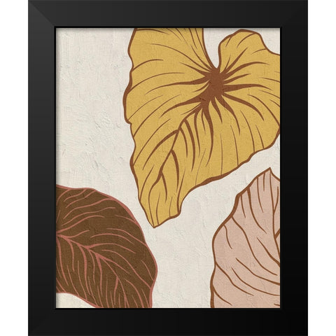 Warm Palms 2 Black Modern Wood Framed Art Print by Allen, Kimberly