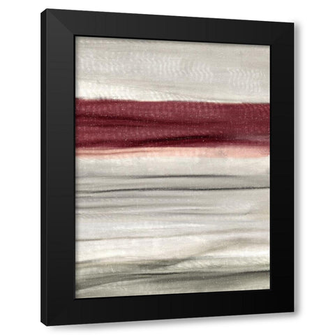 Layered Red 1 Black Modern Wood Framed Art Print with Double Matting by Allen, Kimberly