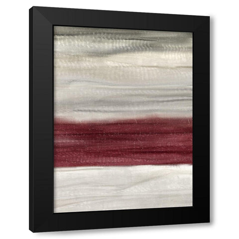 Layered Red 2 Black Modern Wood Framed Art Print by Allen, Kimberly