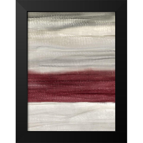 Layered Red 2 Black Modern Wood Framed Art Print by Allen, Kimberly