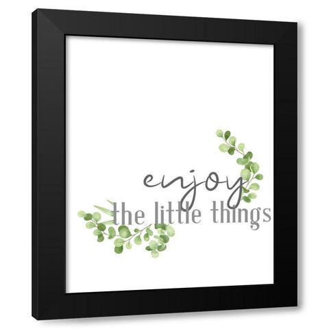 The Little Things v1 Black Modern Wood Framed Art Print by Allen, Kimberly