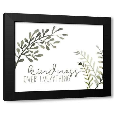 Kindness Black Modern Wood Framed Art Print by Allen, Kimberly