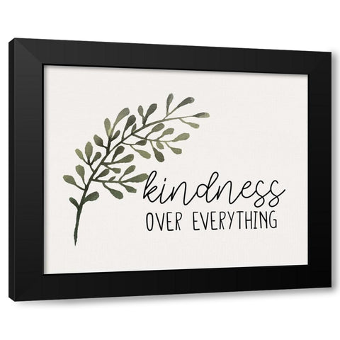 Watercolor Sage 3 Black Modern Wood Framed Art Print with Double Matting by Allen, Kimberly