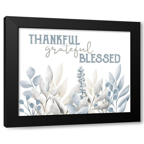 Grateful 3 Black Modern Wood Framed Art Print with Double Matting by Allen, Kimberly