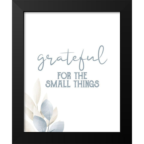 Grateful 10 Black Modern Wood Framed Art Print by Allen, Kimberly