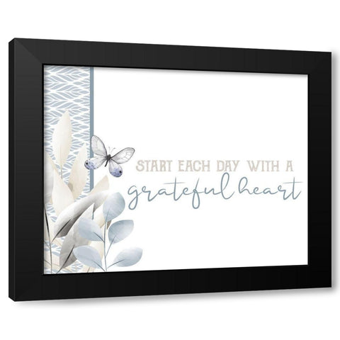 Grateful 13 Black Modern Wood Framed Art Print by Allen, Kimberly
