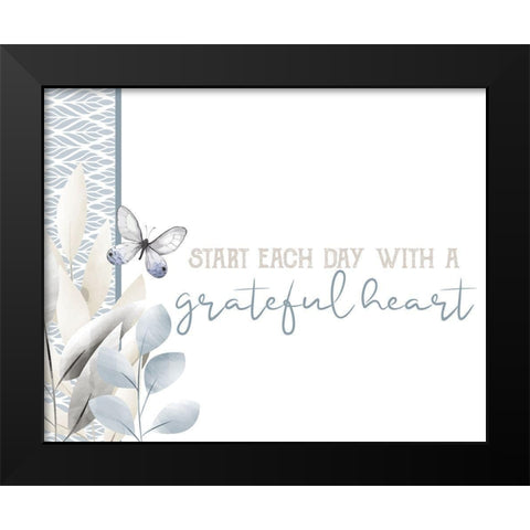 Grateful 13 Black Modern Wood Framed Art Print by Allen, Kimberly