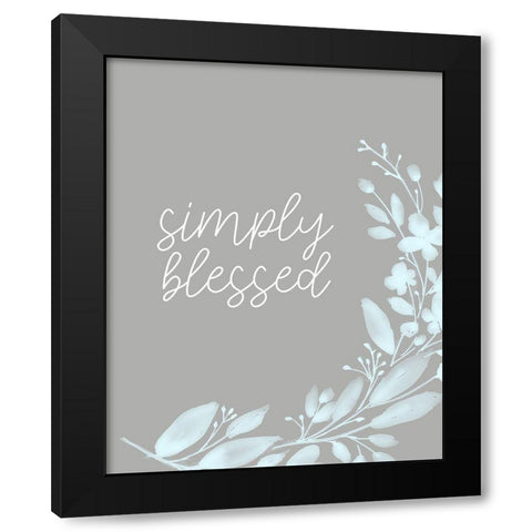 Simply Enjoy 1 Black Modern Wood Framed Art Print by Allen, Kimberly