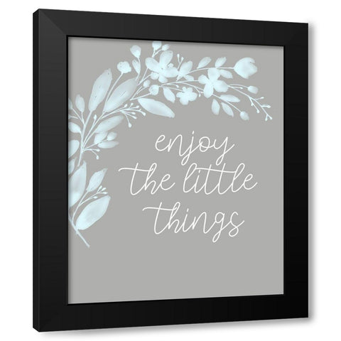 Simply Enjoy 2 Black Modern Wood Framed Art Print by Allen, Kimberly