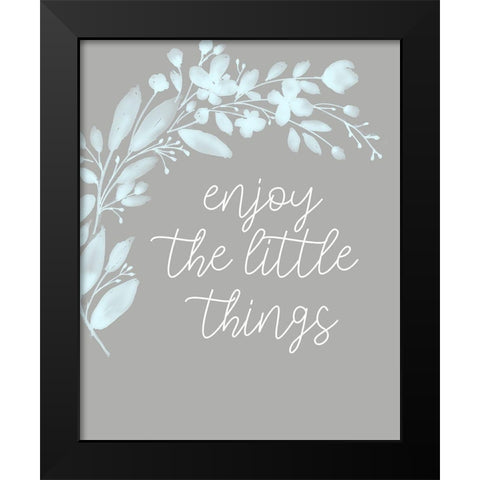 Simply Enjoy 2 Black Modern Wood Framed Art Print by Allen, Kimberly