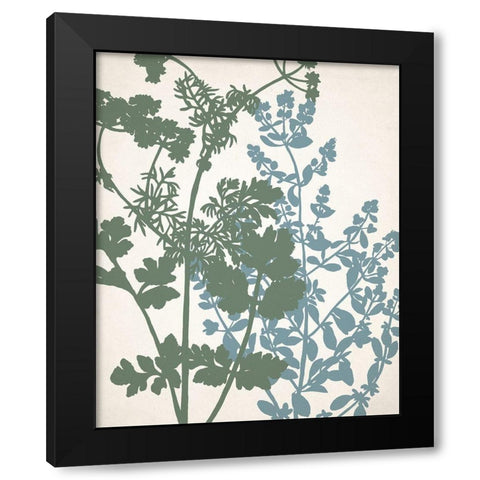 Grow 1 Black Modern Wood Framed Art Print with Double Matting by Allen, Kimberly