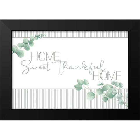 Thankful Home Black Modern Wood Framed Art Print by Allen, Kimberly