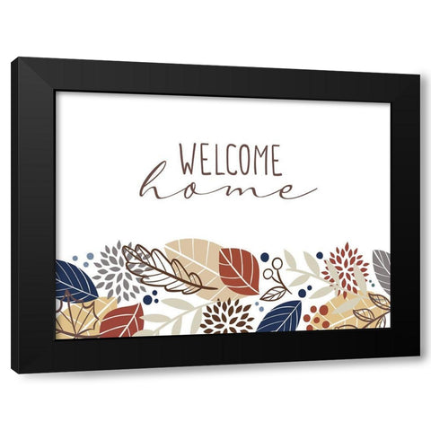 Welcome Home Black Modern Wood Framed Art Print by Allen, Kimberly