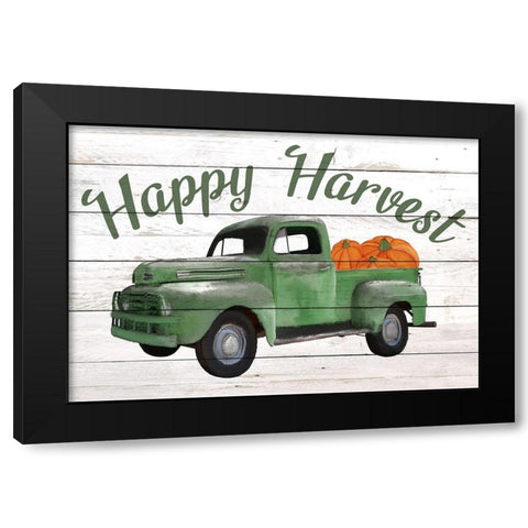 Happy Harvest Black Modern Wood Framed Art Print with Double Matting by Allen, Kimberly